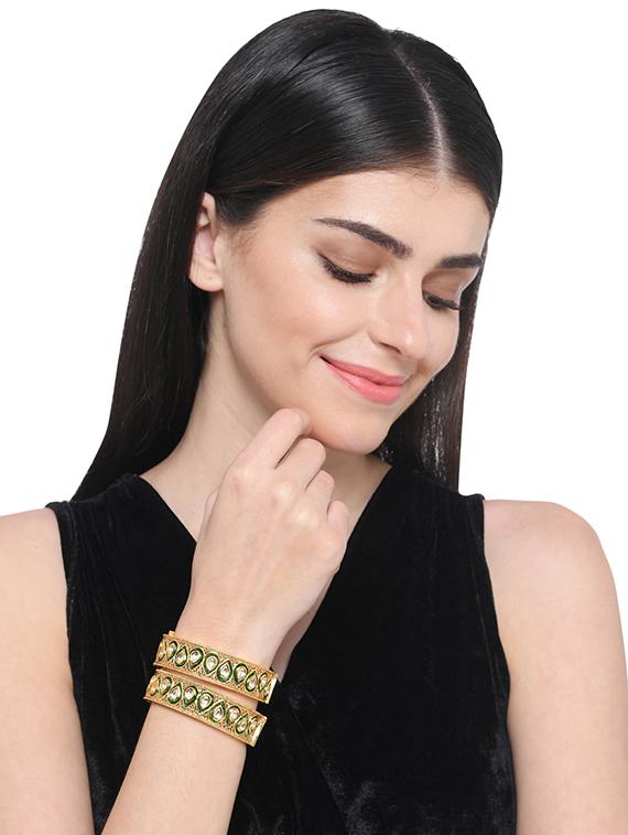 green gold metal bangle - 16829802 - Zoom Image - 3