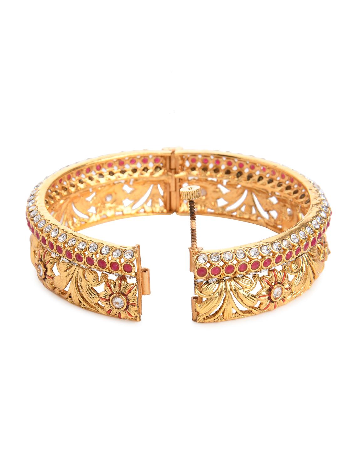 pink gold metal bangle - 16829805 - Zoom Image - 2