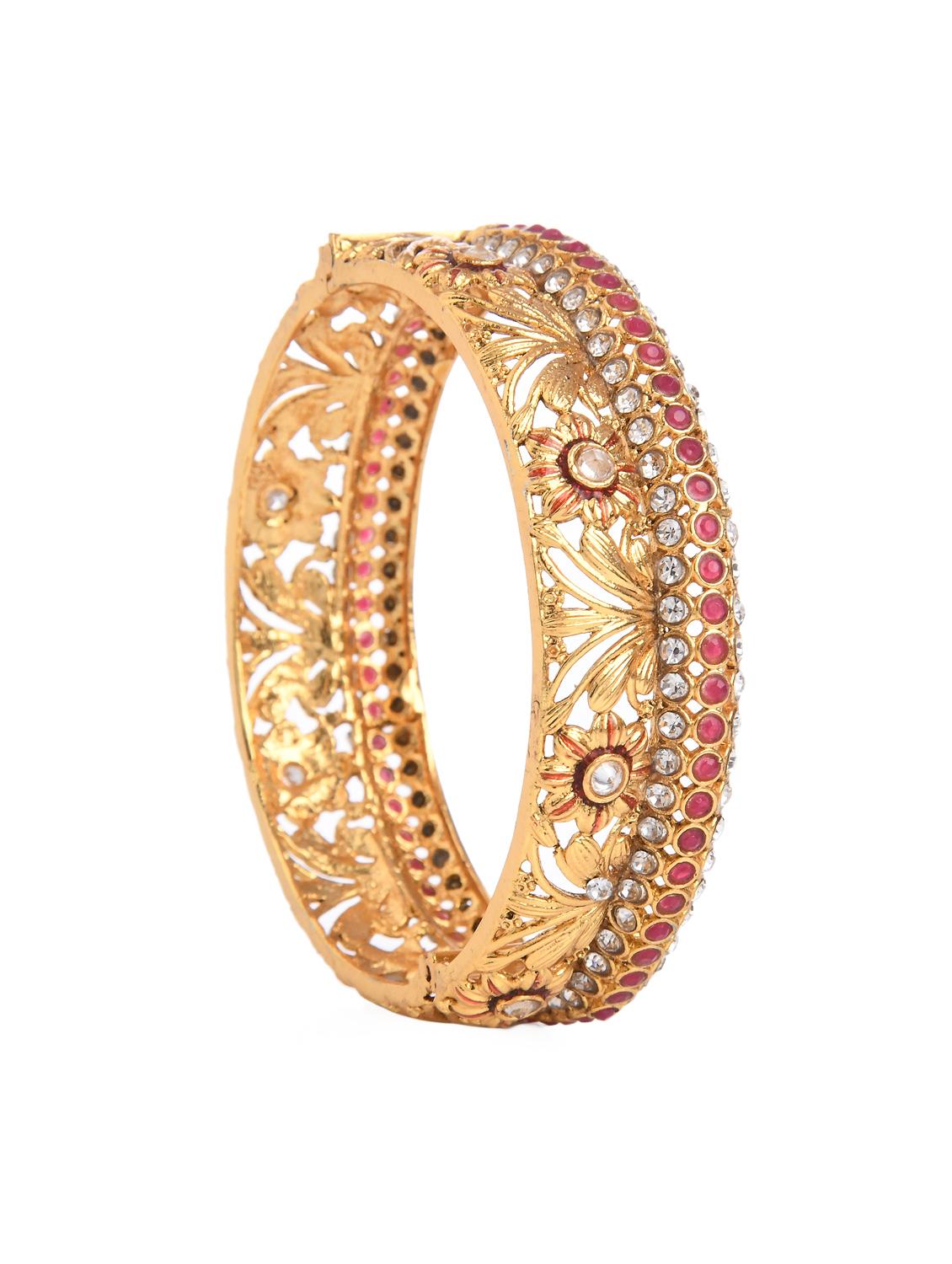 pink gold metal bangle - 16829805 - Zoom Image - 3