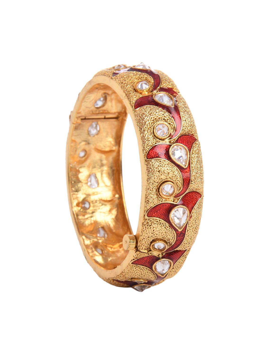 red gold metal bangle - 16829809 - Zoom Image - 3