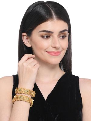 gold metal bangle - 16829812 - Standard Image - 4