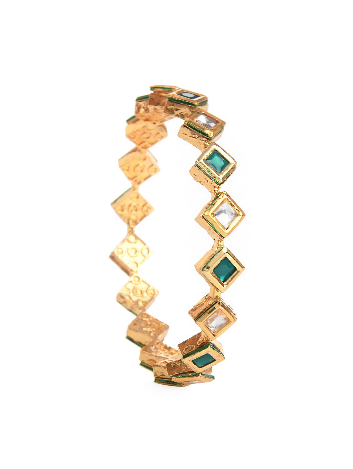 green gold metal bangle - 16829819 - Zoom Image - 3