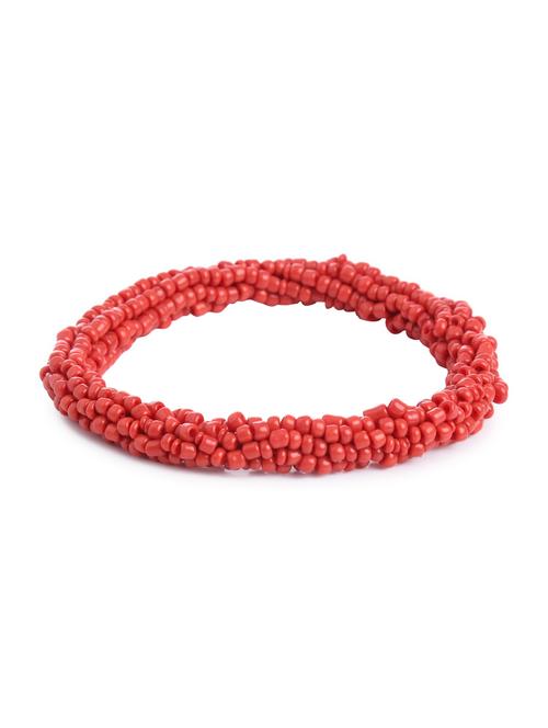 red metal beaded bracelet - 16829825 - Standard Image - 1