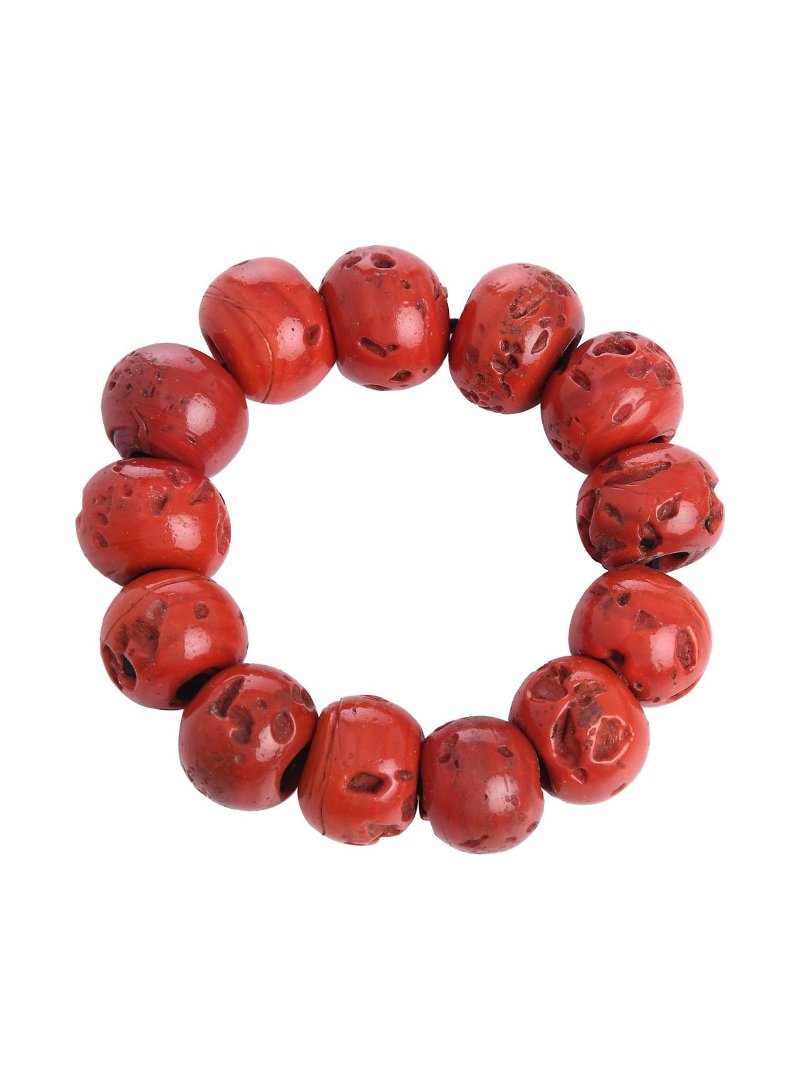 red metal beaded bracelet - 16829826 - Zoom Image - 2