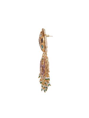 multi colored metal chandellier earring - 16829868 - Standard Image - 3