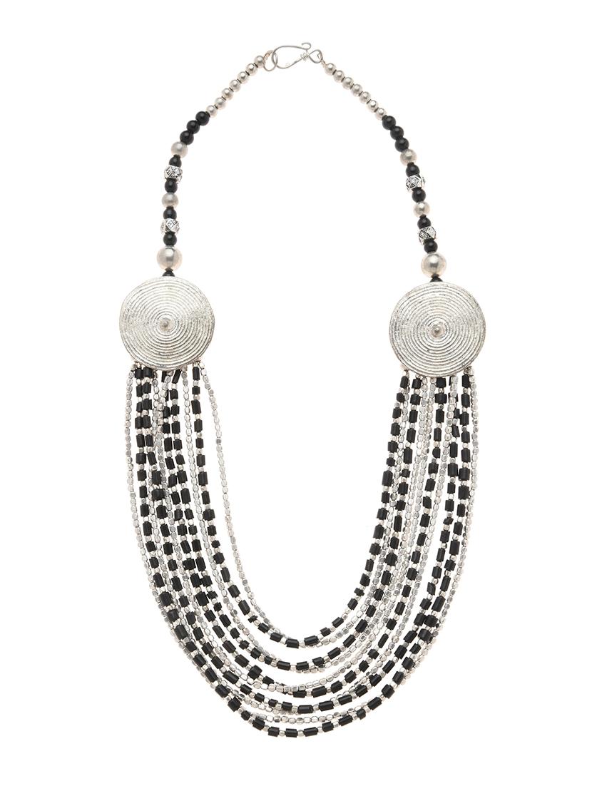 multi colored metal long necklace - 16829877 - Zoom Image - 2