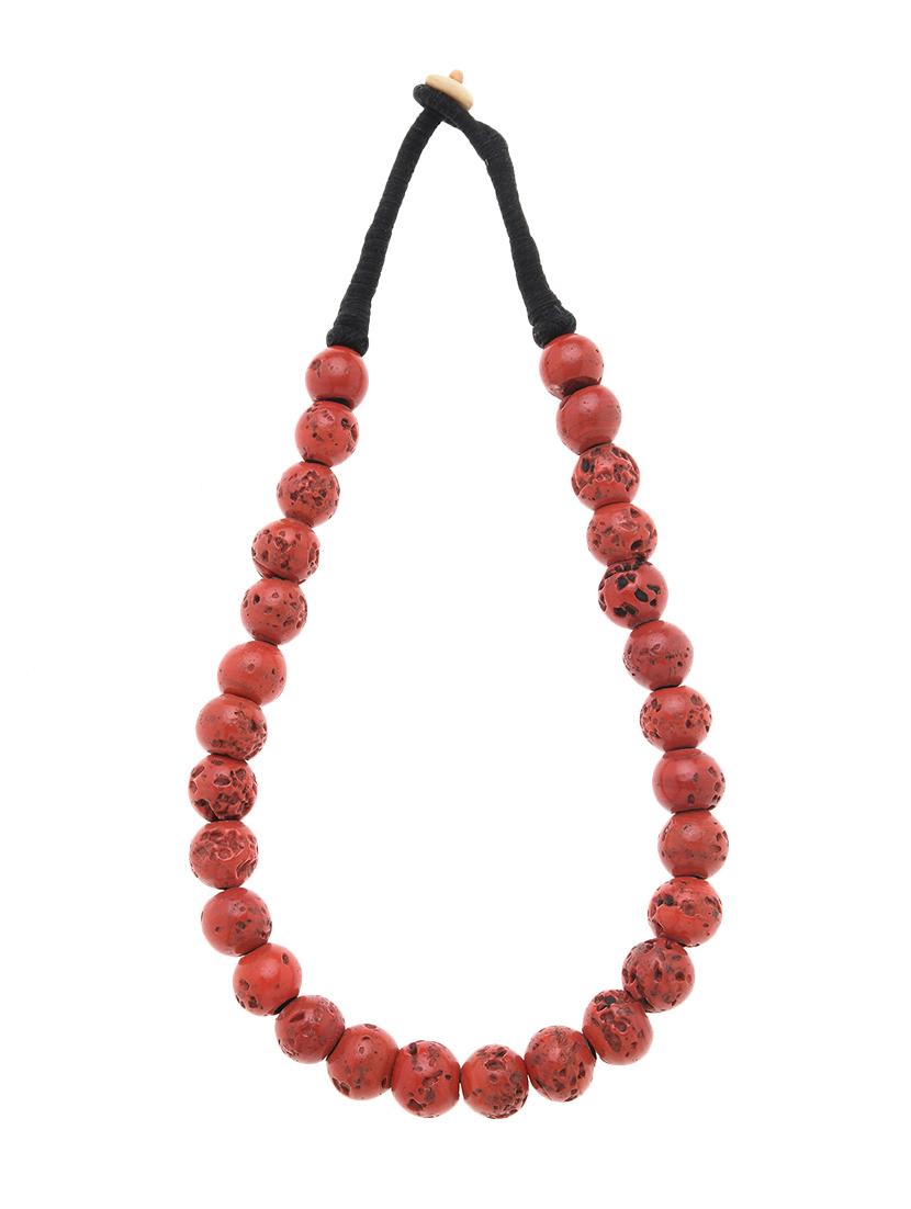 red metal long necklace - 16829897 - Zoom Image - 2
