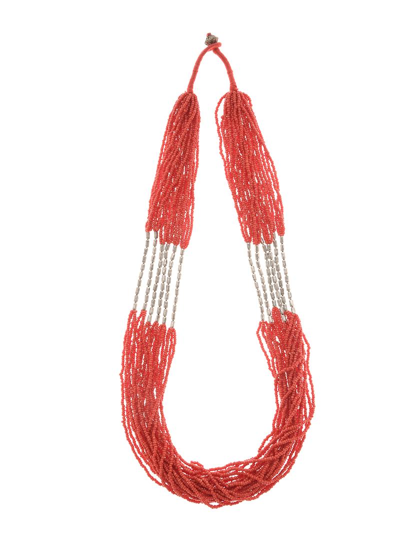 red metal long necklace - 16829904 - Zoom Image - 2