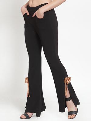 boot cut bow enhanced trouser - 16830192 - Standard Image - 2