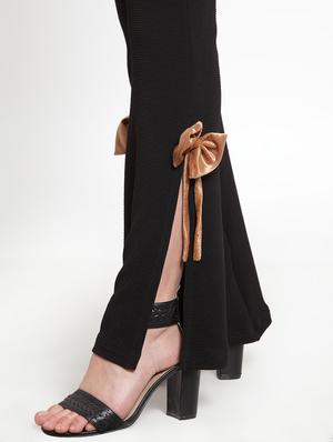 boot cut bow enhanced trouser - 16830192 - Standard Image - 5