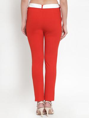 tie front high rise trouser - 16830195 - Standard Image - 3