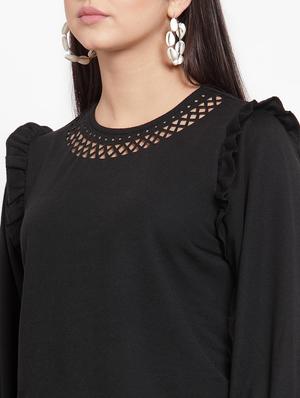 cut out detail bell sleeved top - 16830209 - Standard Image - 5