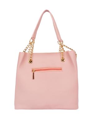 pink leatherette combo handbag - 16830295 - Standard Image - 2