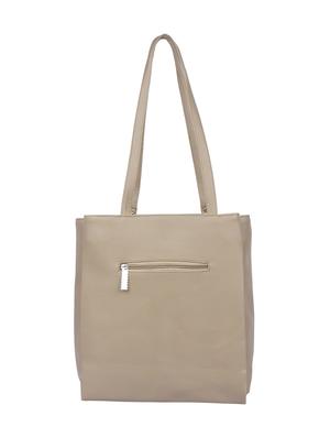 beige leatherette regular tote - 16830296 - Standard Image - 2