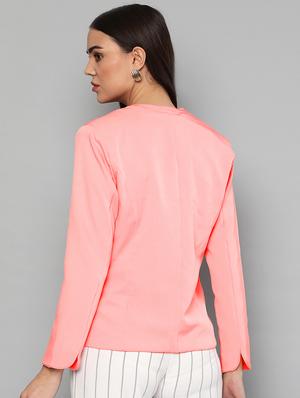pocket slit solid jacket - 16830652 - Standard Image - 3