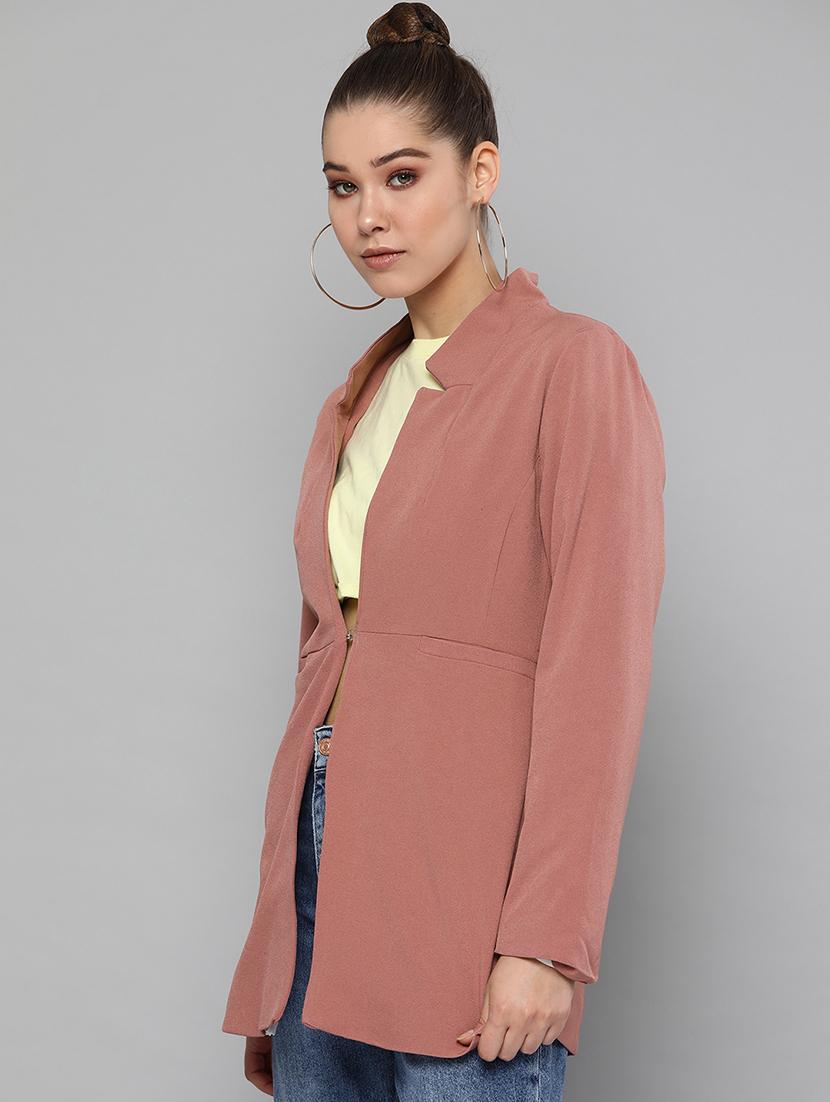 pocket slit solid blazer - 16830663 - Zoom Image - 2