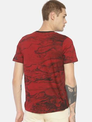red printed pocket t-shirt - 16830687 - Standard Image - 3