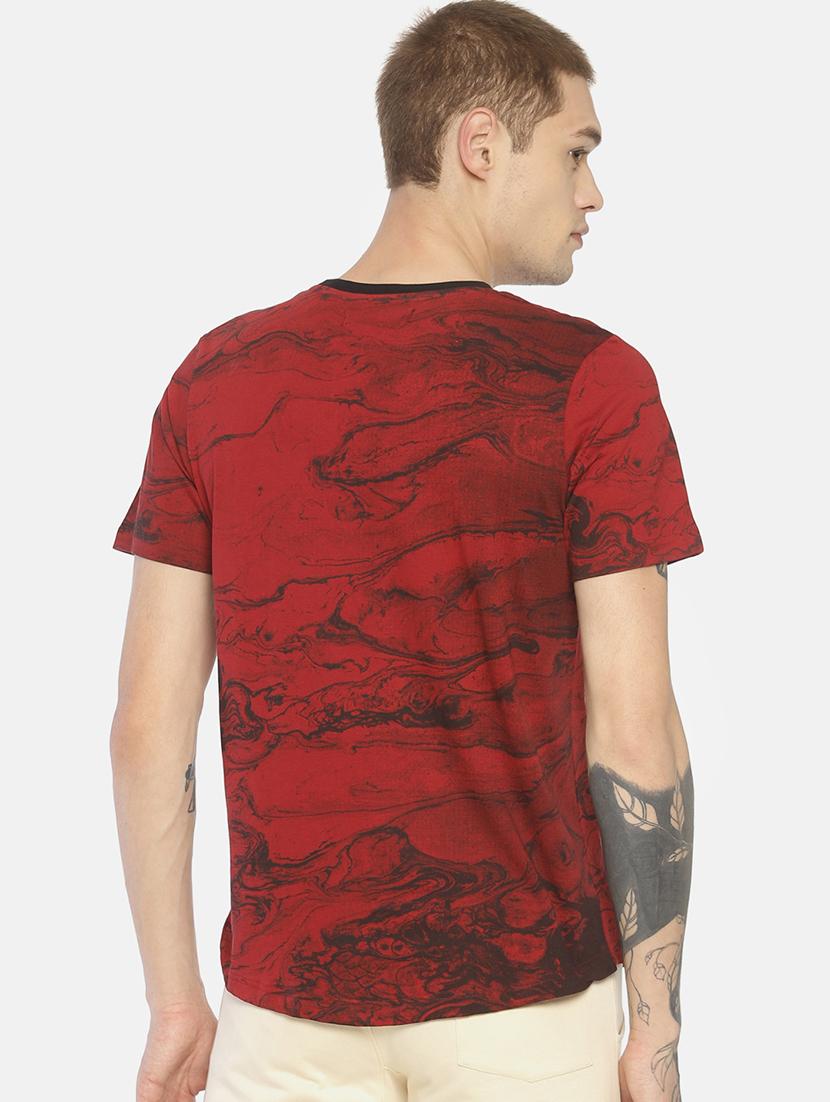 red printed pocket t-shirt - 16830687 - Zoom Image - 3