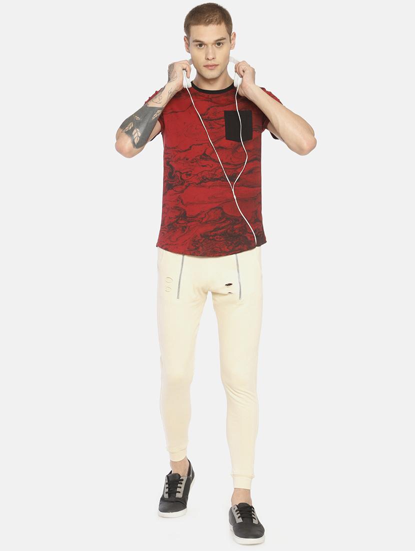 red printed pocket t-shirt - 16830687 - Zoom Image - 4