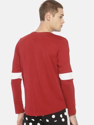 red printed cut & sew t-shirt - 16830691 - Standard Image - 3