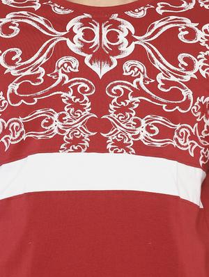 red printed cut & sew t-shirt - 16830691 - Standard Image - 5