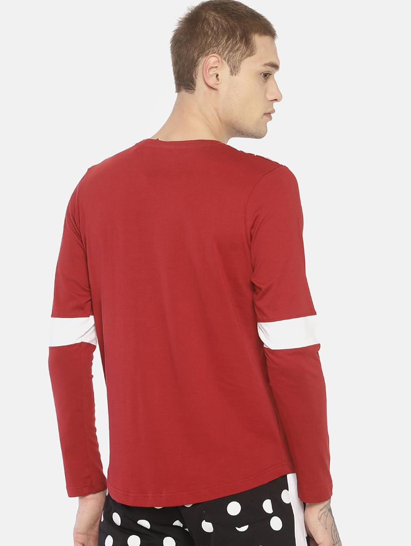 red printed cut & sew t-shirt - 16830691 - Zoom Image - 3