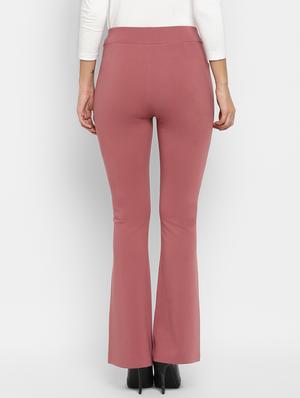 high rise flat front trousers - 16830767 - Standard Image - 3