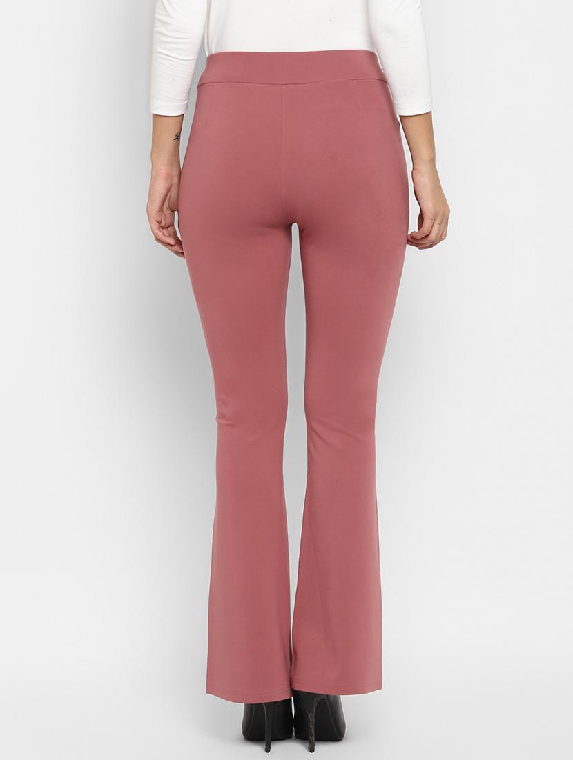 high rise flat front trousers - 16830767 - Zoom Image - 3