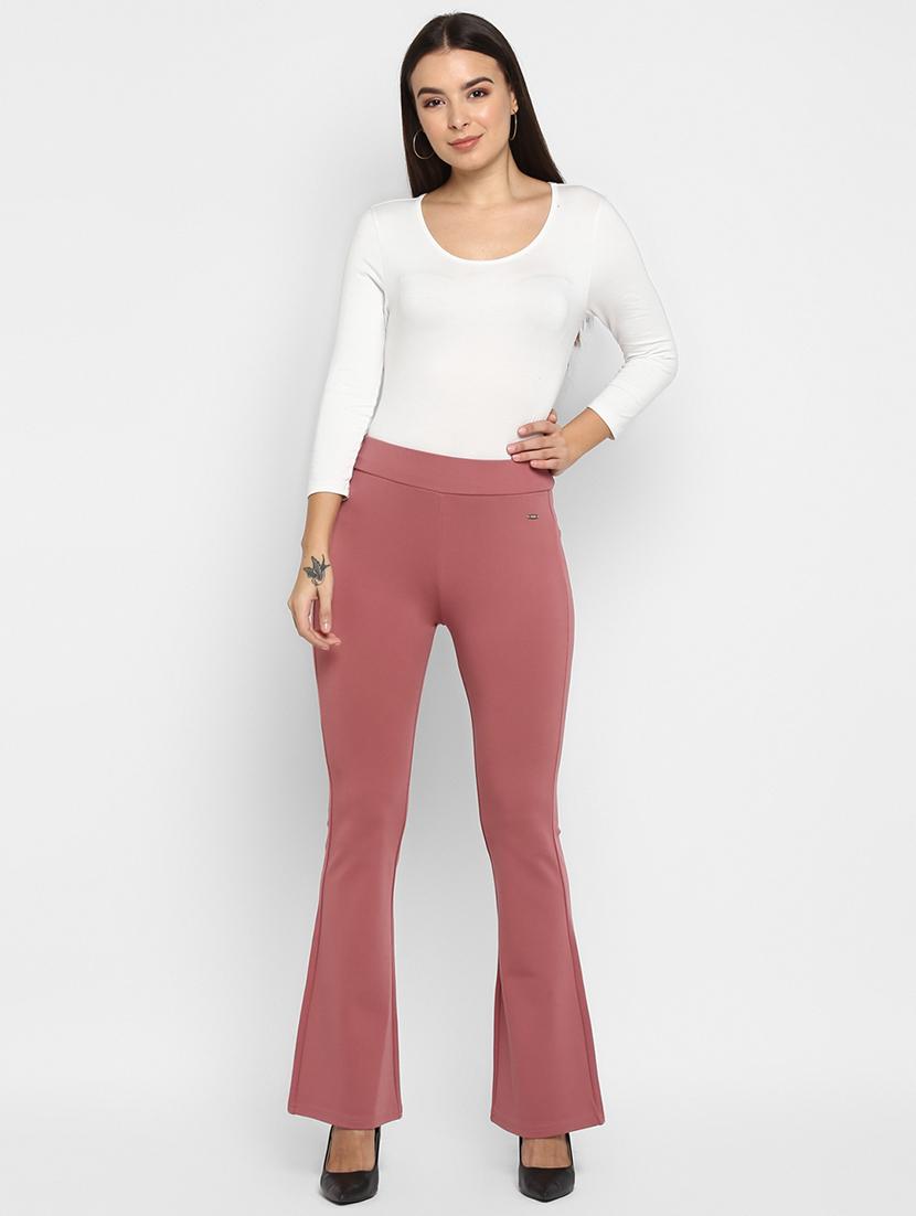 high rise flat front trousers - 16830767 - Zoom Image - 4