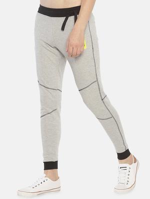 grey solid joggers - 16830906 - Standard Image - 2