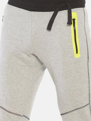 grey solid joggers - 16830906 - Standard Image - 5