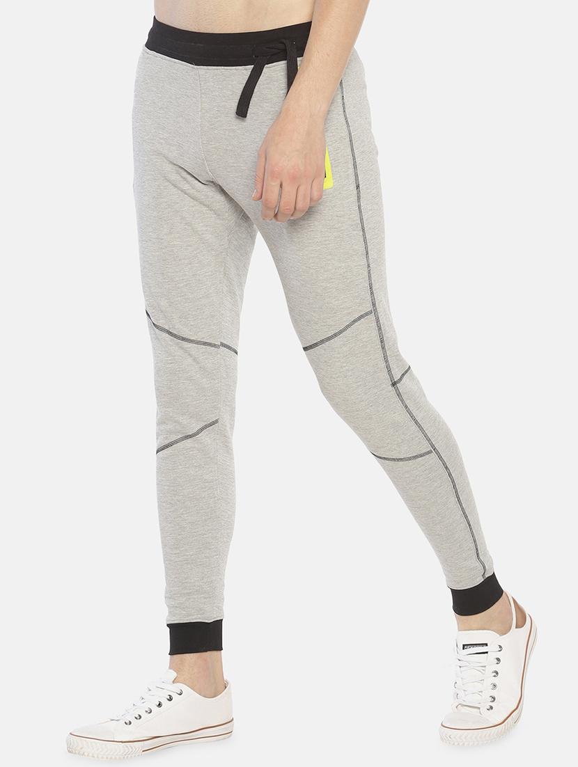 grey solid joggers - 16830906 - Zoom Image - 2