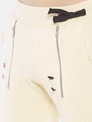 beige ripped joggers - 16830908 - Standard Image - 5