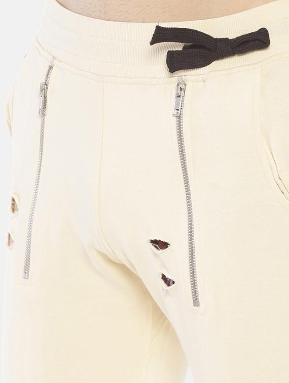 beige ripped joggers - 16830908 - Zoom Image - 5