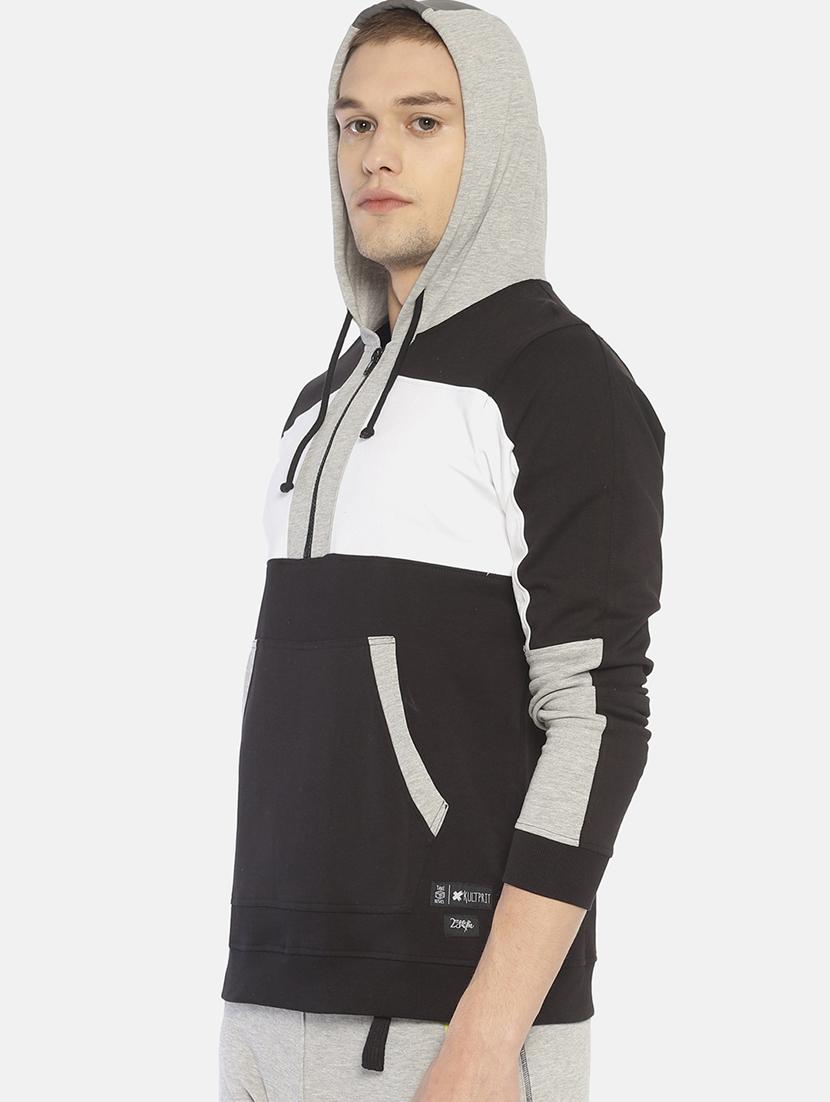 grey colorblock sweatshirt - 16830918 - Zoom Image - 2