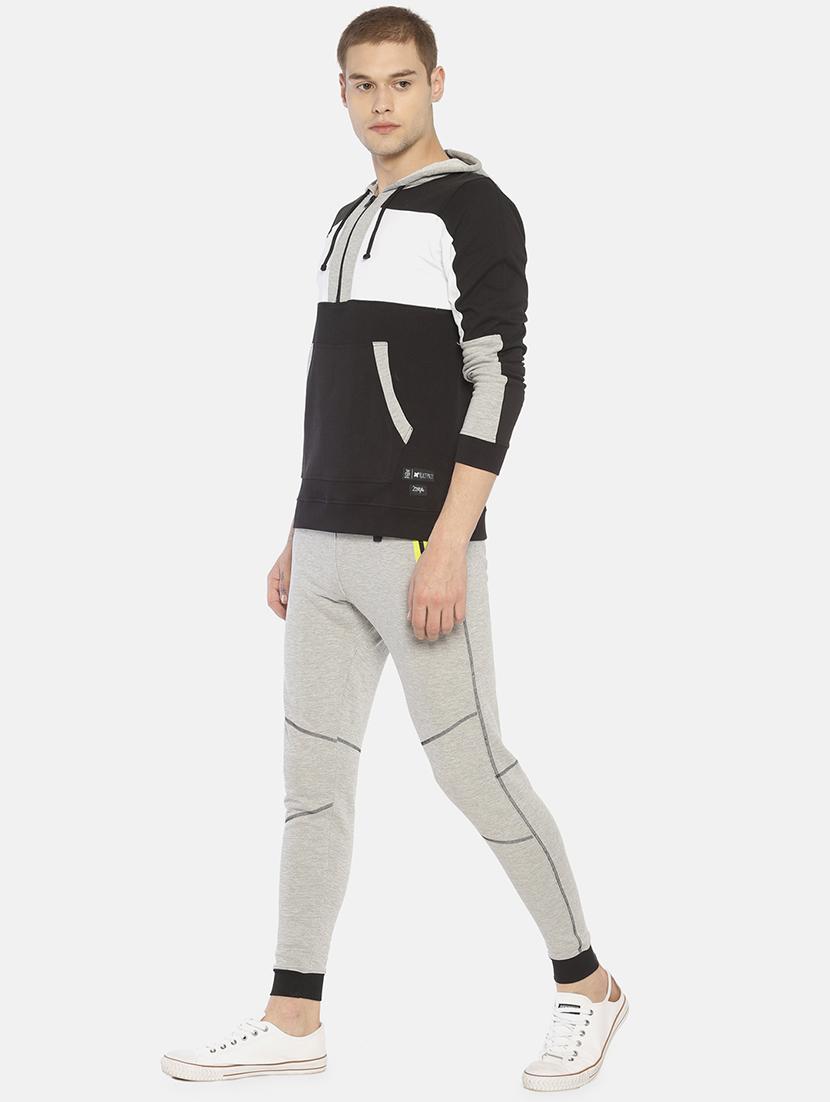 grey colorblock sweatshirt - 16830918 - Zoom Image - 4