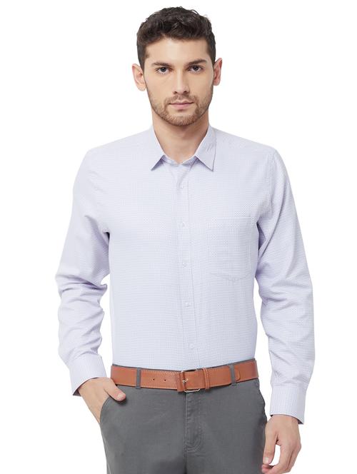 purple checkered formal shirt - 16830939 - Standard Image - 1