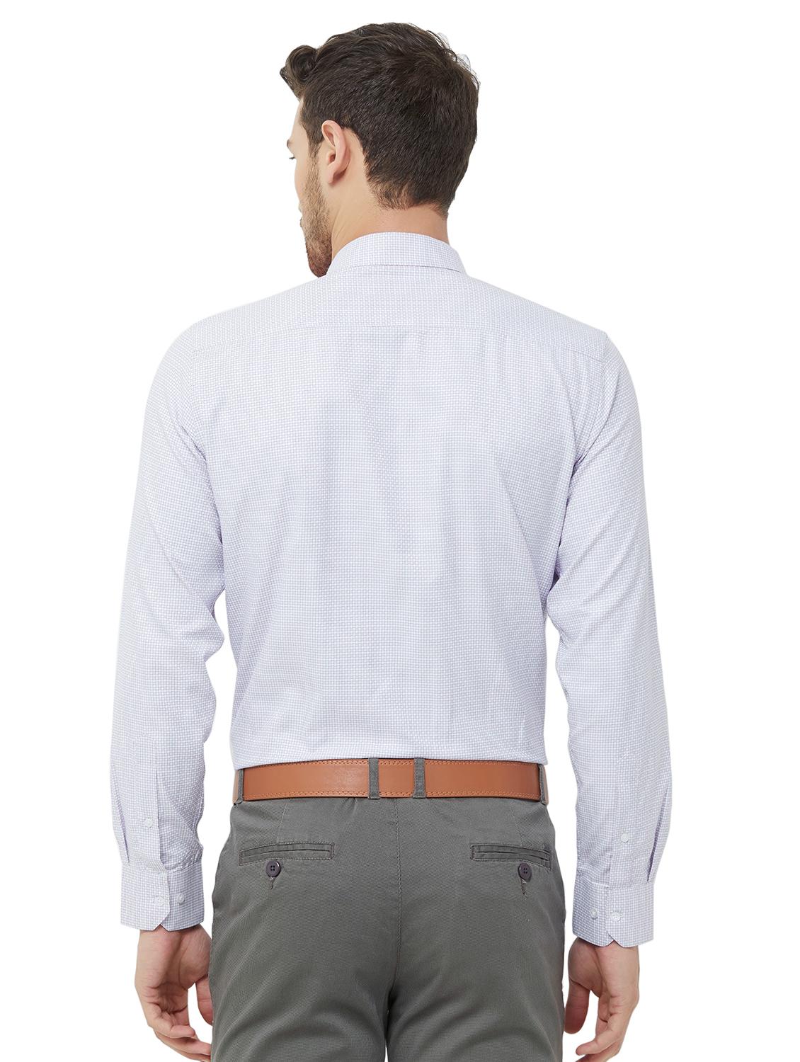 purple checkered formal shirt - 16830939 - Zoom Image - 3