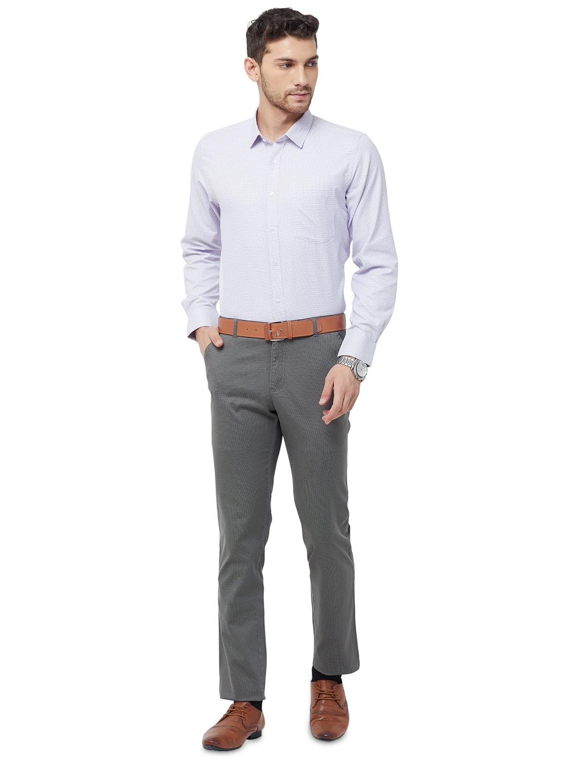 purple checkered formal shirt - 16830939 - Zoom Image - 4