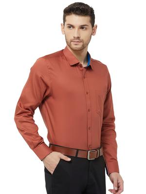 red solid formal shirt - 16830949 - Standard Image - 2