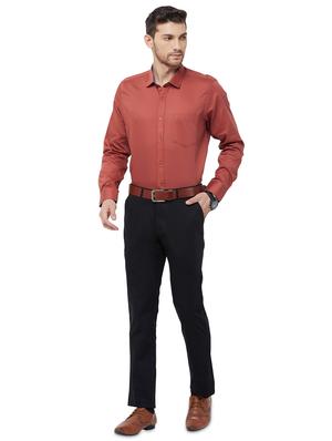 red solid formal shirt - 16830949 - Standard Image - 4