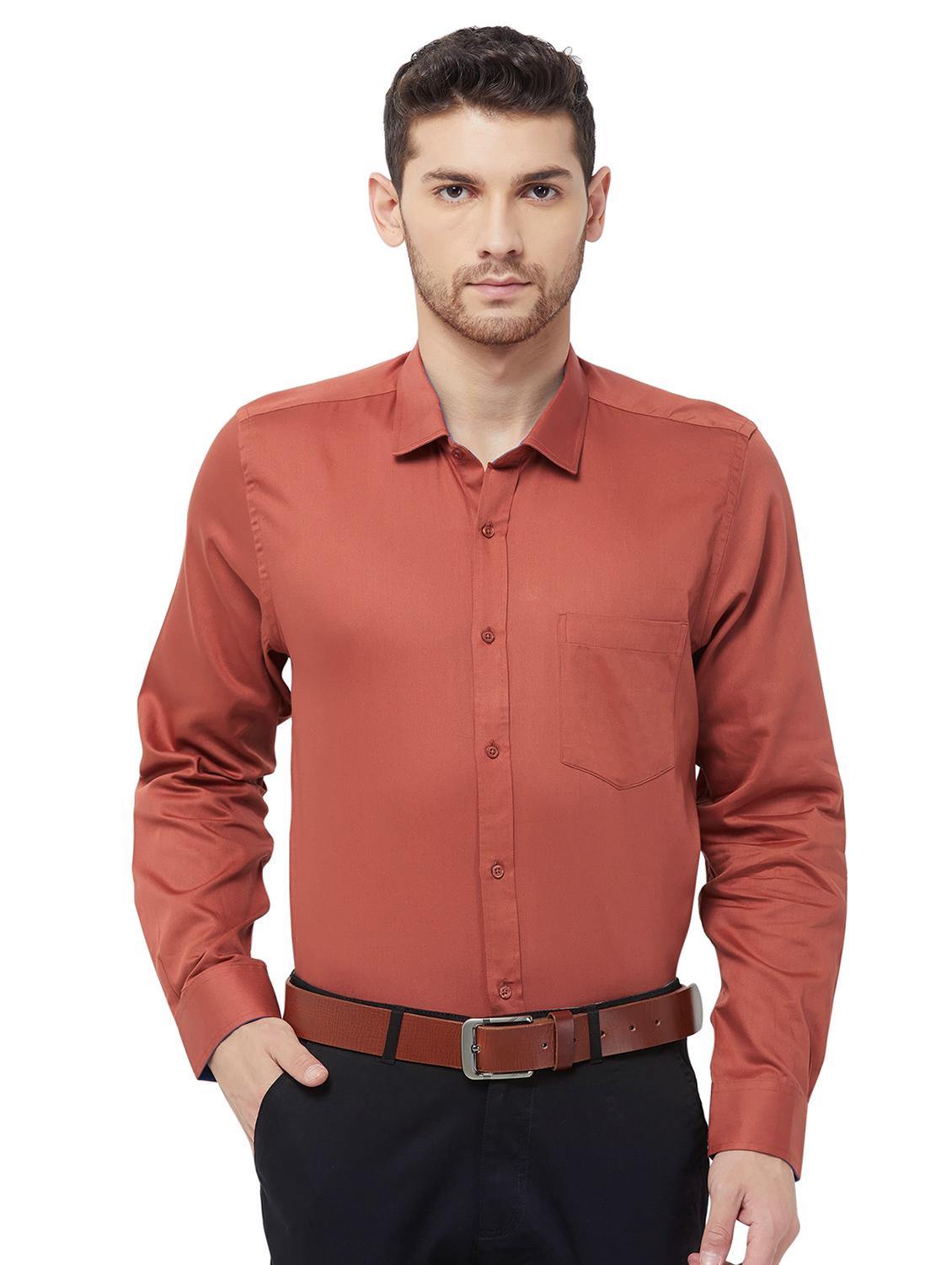 red solid formal shirt - 16830949 - Zoom Image - 1