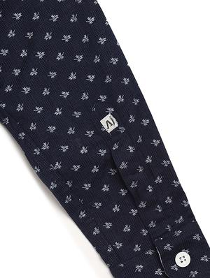 navy blue cotton shirt - 16830965 - Standard Image - 4