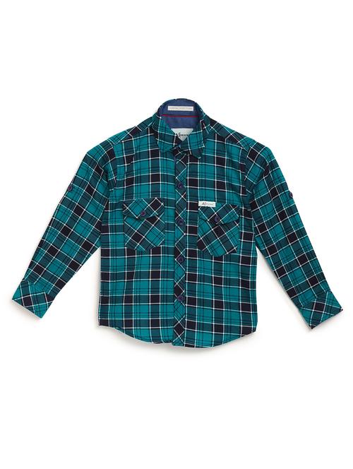green cotton shirt - 16830973 - Standard Image - 1