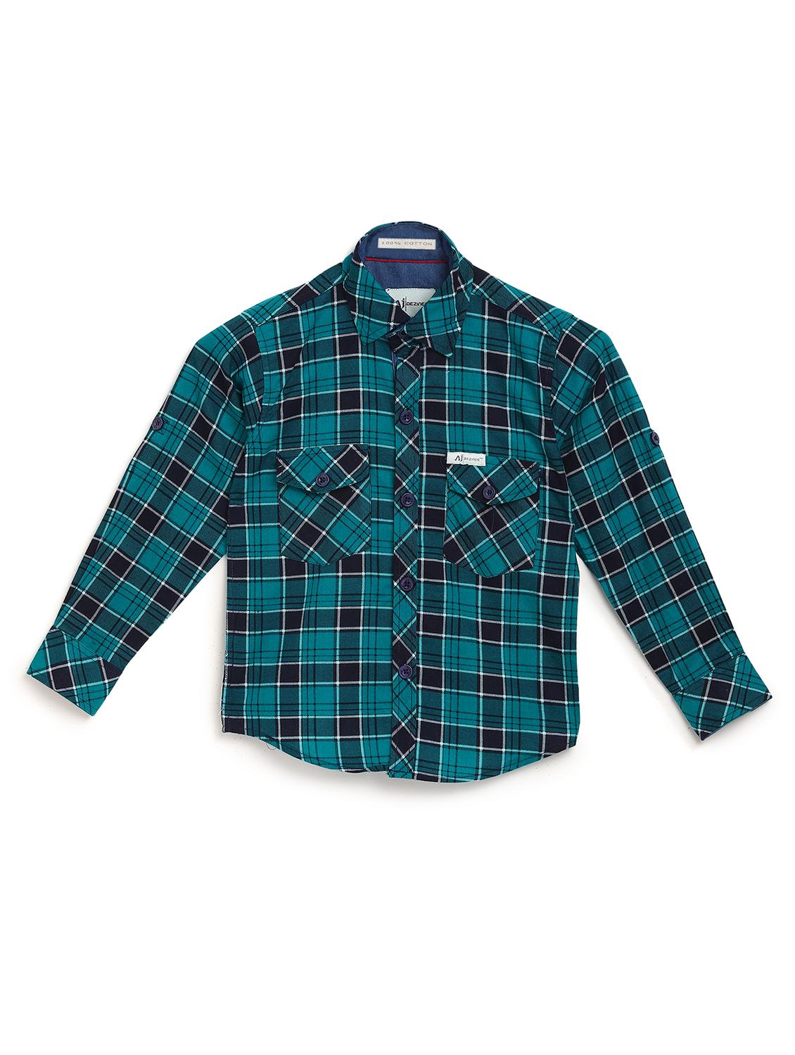 green cotton shirt - 16830973 - Zoom Image - 1