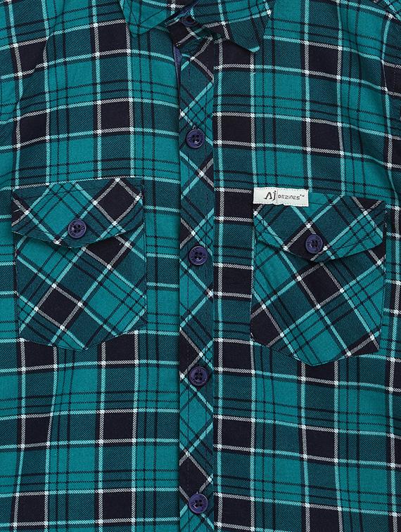 green cotton shirt - 16830973 - Zoom Image - 3