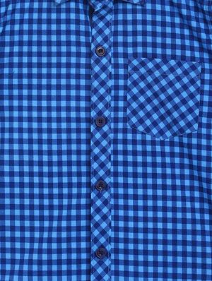 light blue cotton shirt - 16830981 - Standard Image - 3