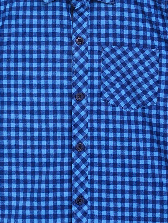 light blue cotton shirt - 16830981 - Zoom Image - 3