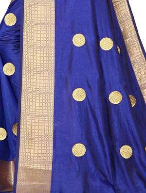 self design woven saree with blouse - 16831053 - Standard Image - 4