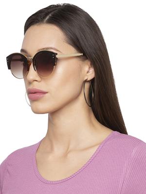 globus cat eye brown sunglasses - 16831117 - Standard Image - 4